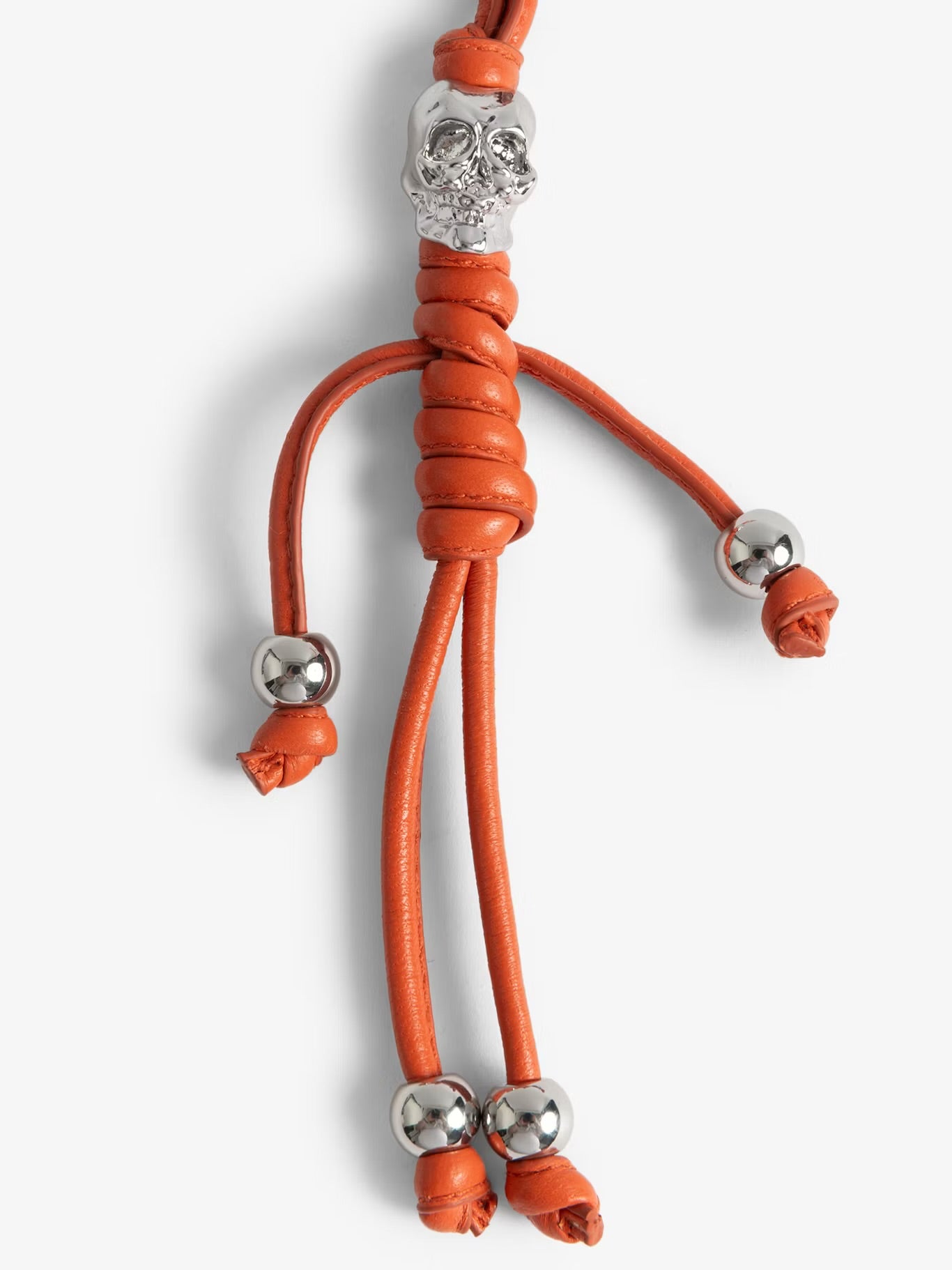 SKULL KEYRING SMOOTH LAMBSKIN