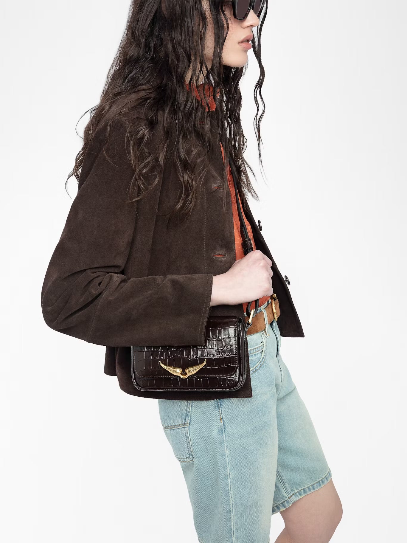LE ZAZI EMBOSSED CROCO