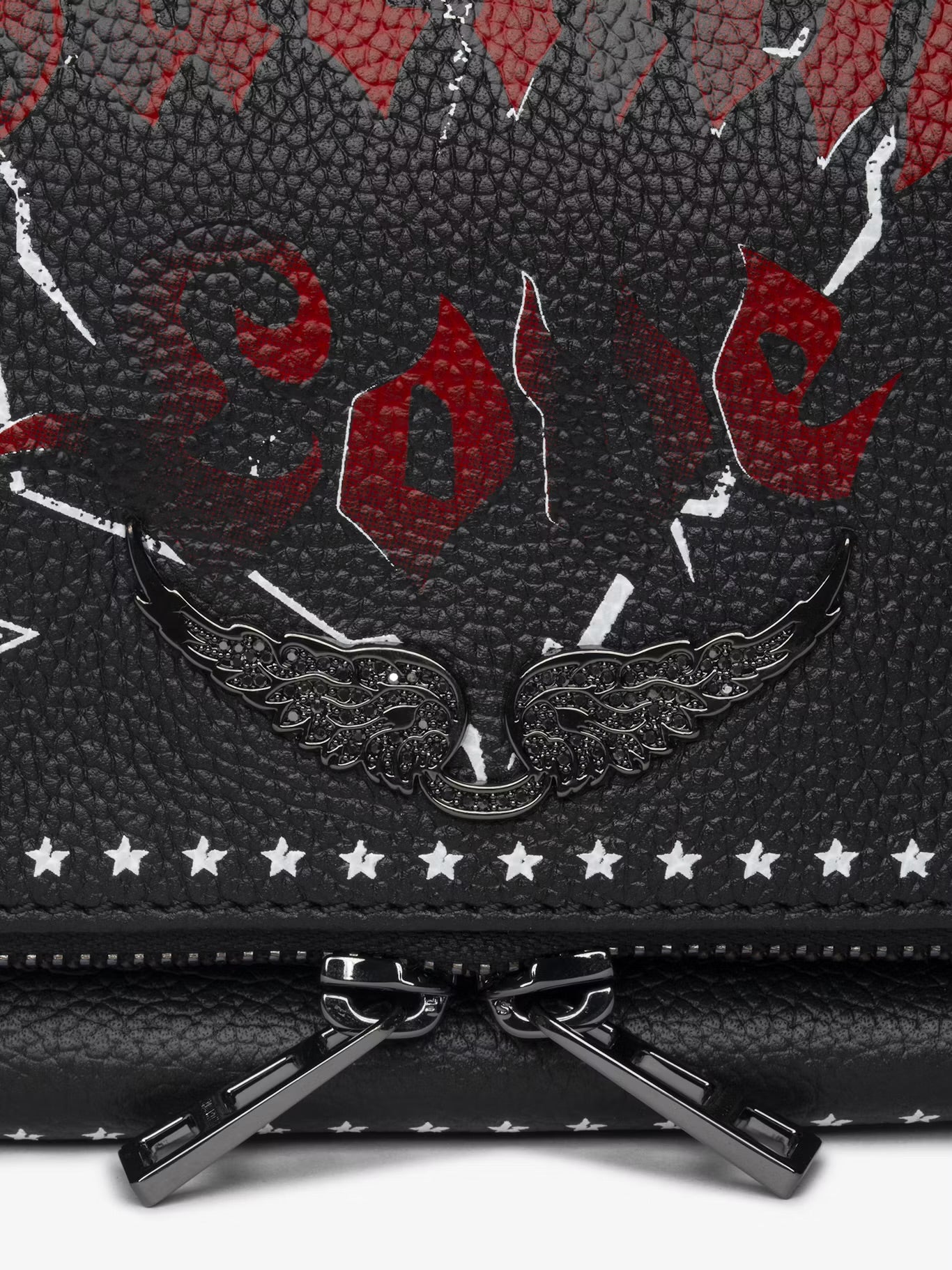 ROCK GRAINED LEATHER PUNK