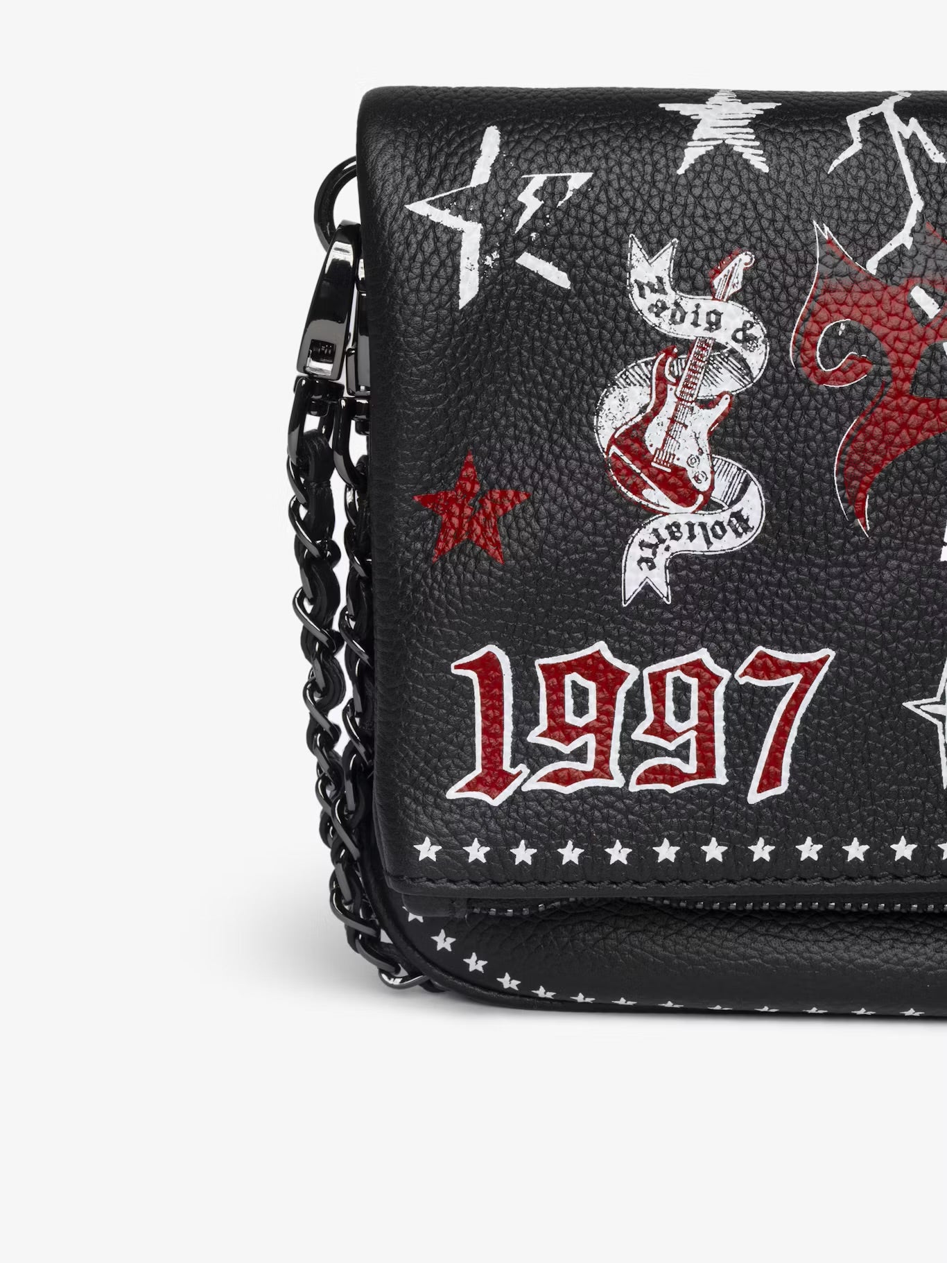 ROCK GRAINED LEATHER PUNK