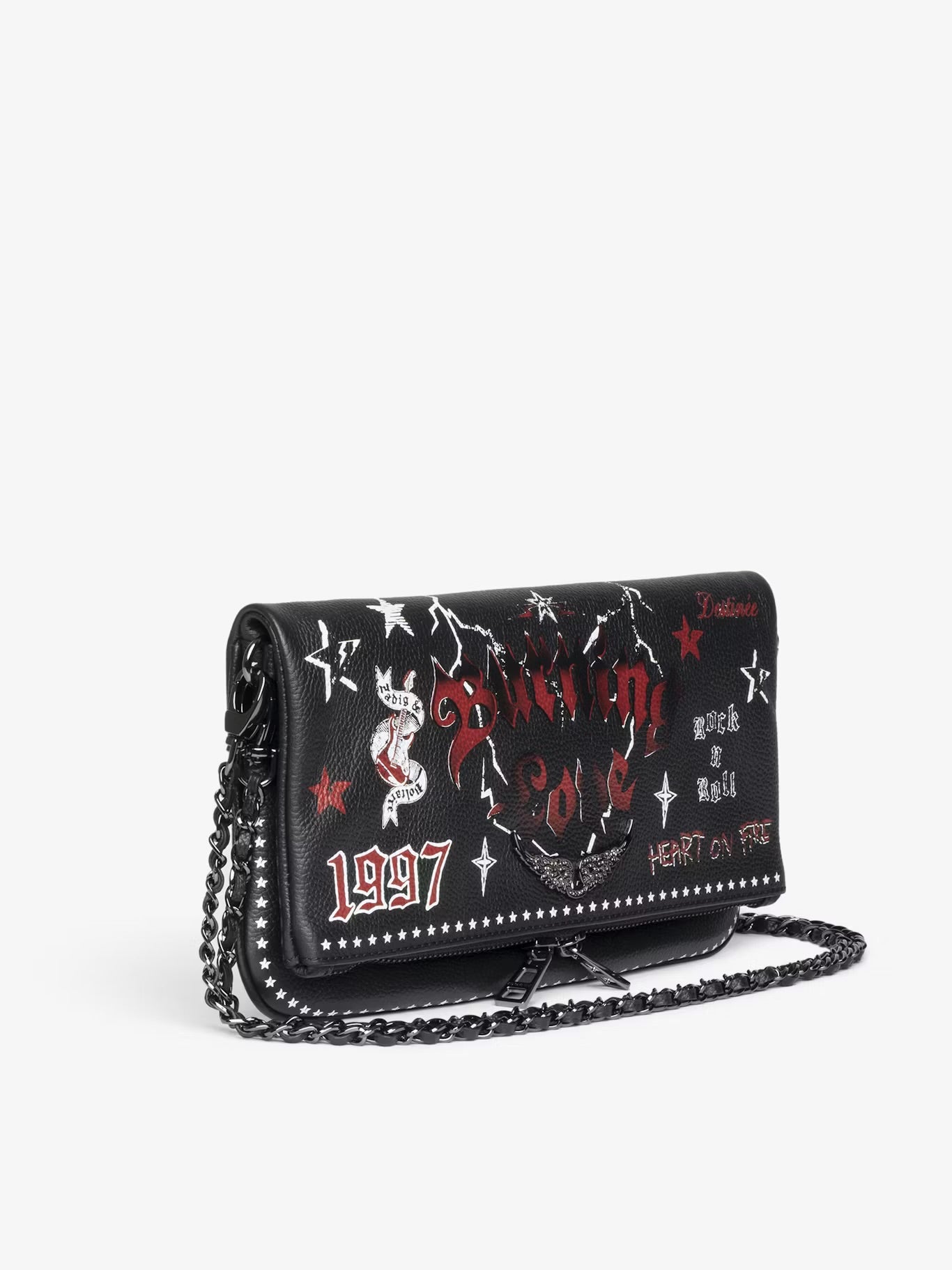 ROCK GRAINED LEATHER PUNK