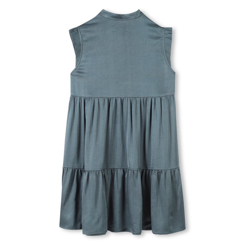 Buttoned satin dress