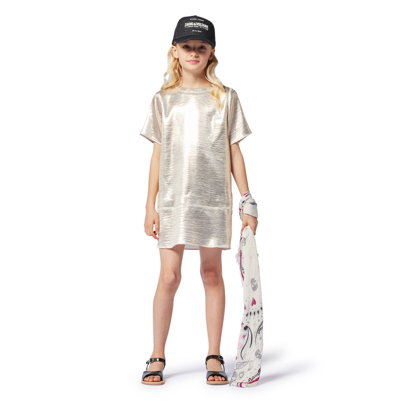 Metallic-look dress