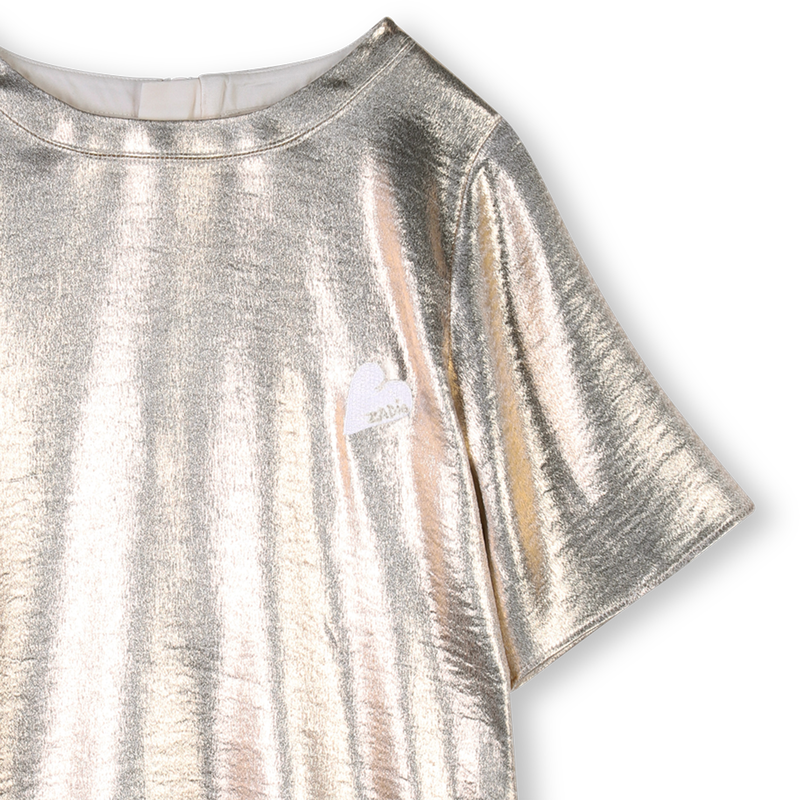 Metallic-look dress
