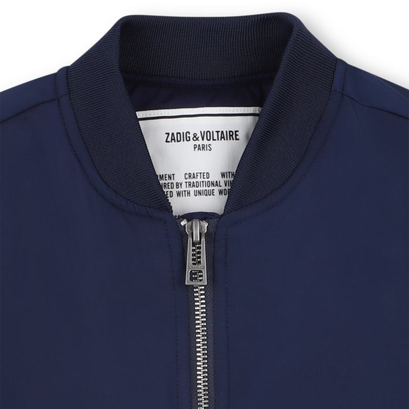 Zipped bomber jacket