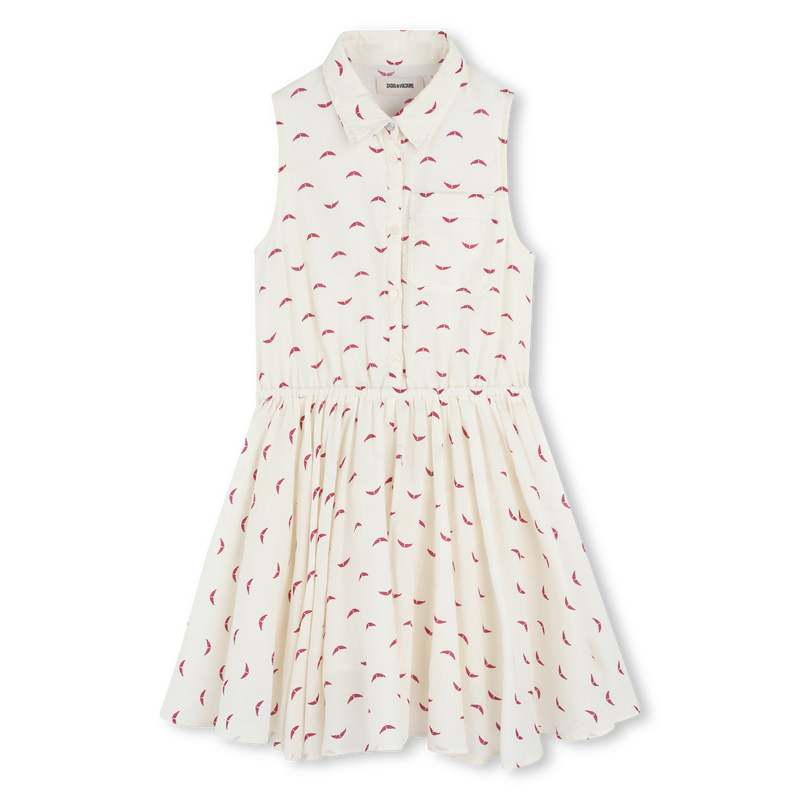 Sleeveless printed dress