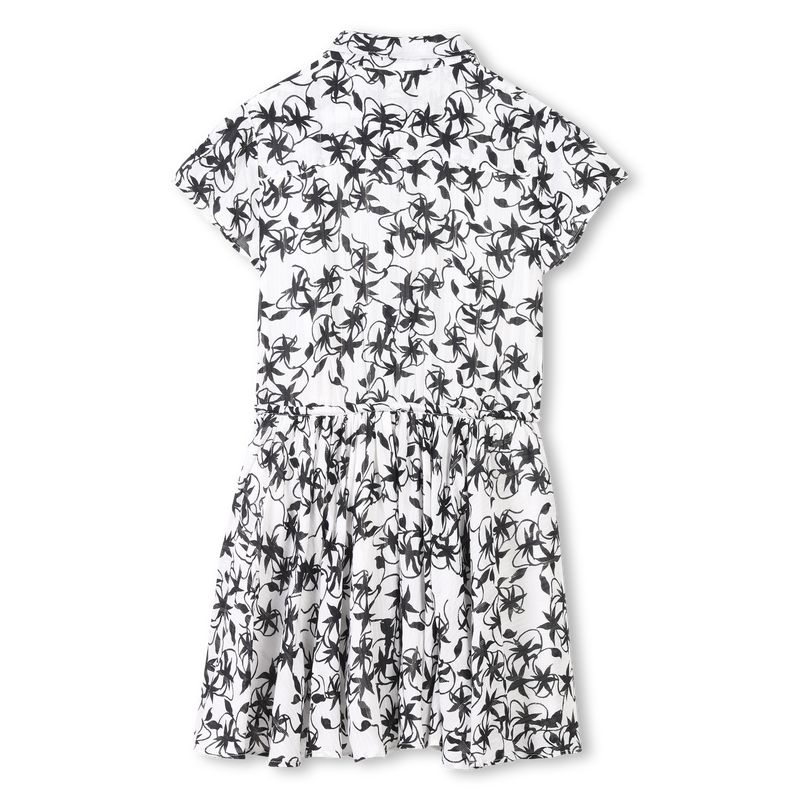 Buttoned patterned dress