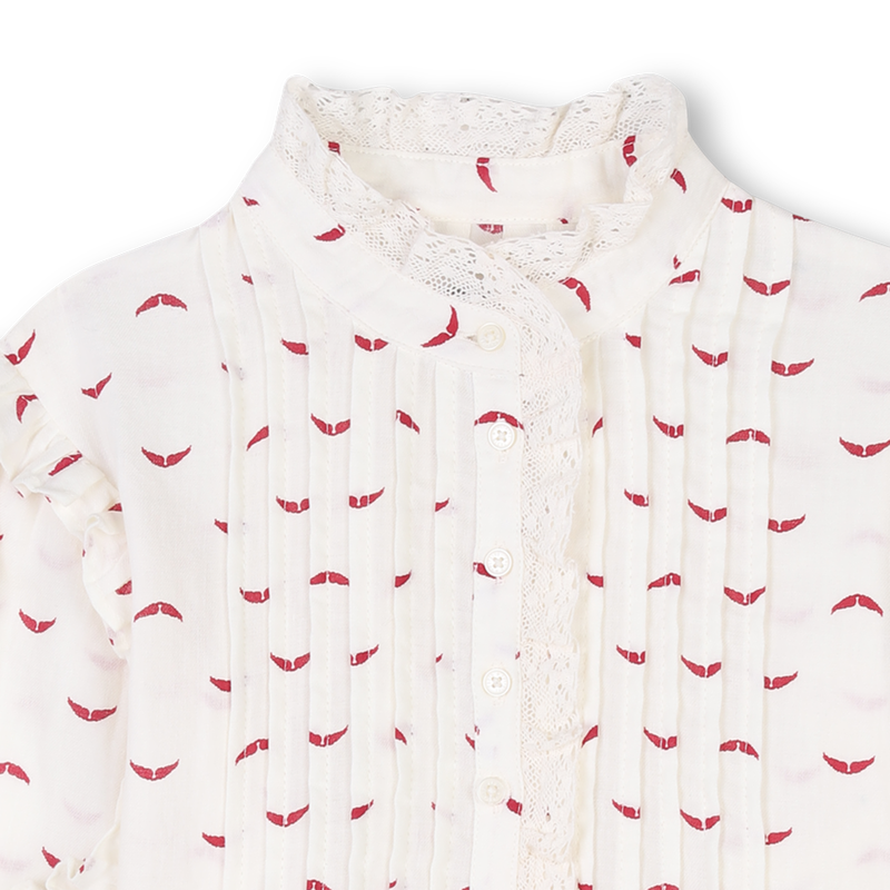 Long-sleeved blouse