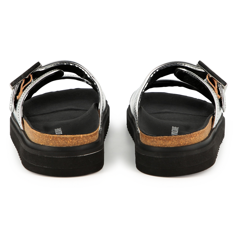 Buckled leather sandals