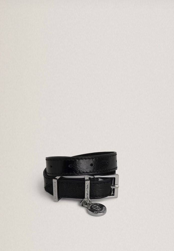 SUNNY LEATHER TAG DBL BRACELET