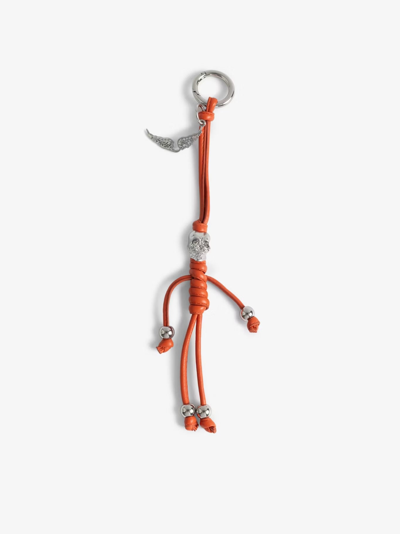 SKULL KEYRING SMOOTH LAMBSKIN