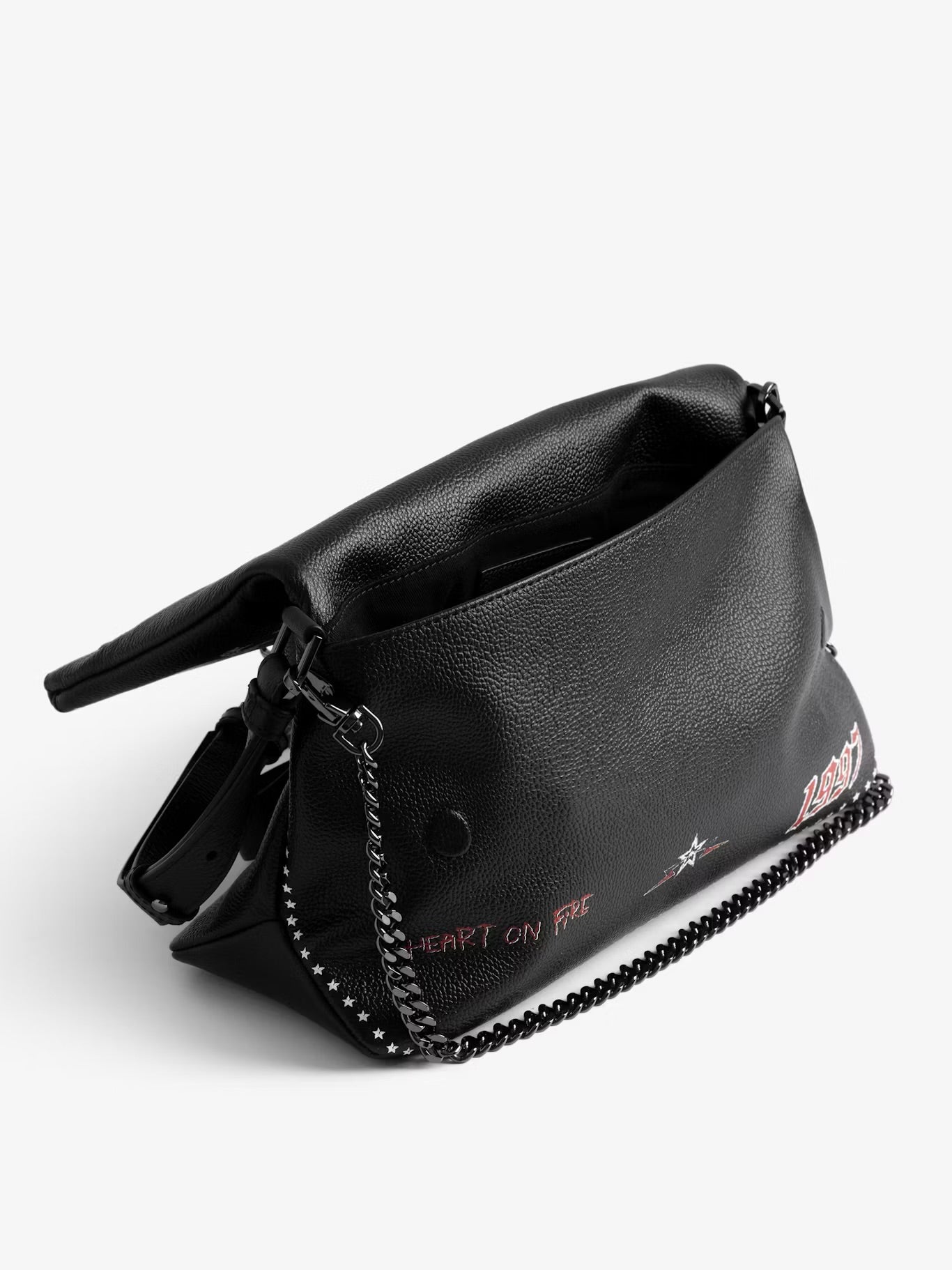 ROCKY II GRAINED LEATHER PUNK