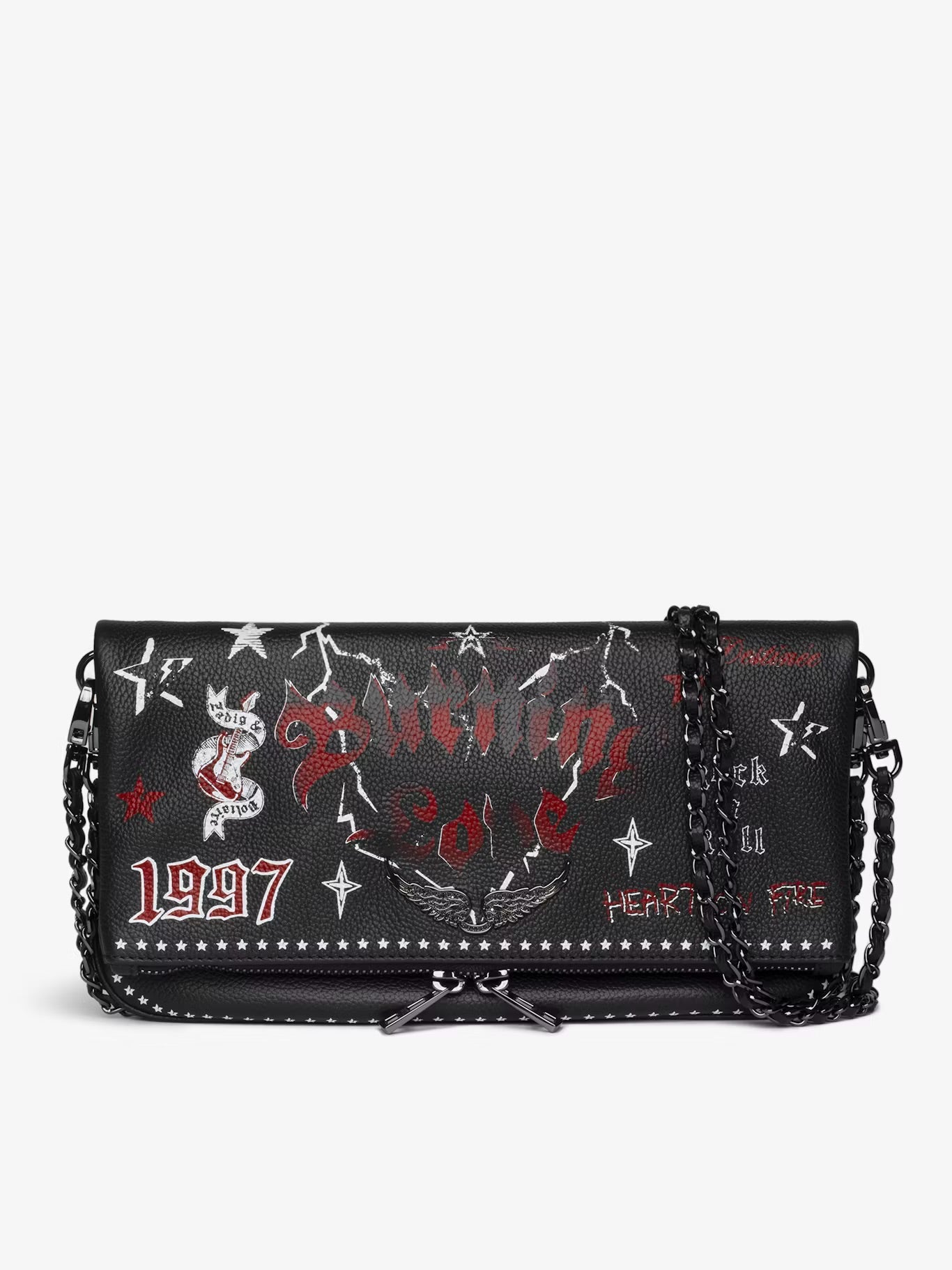 ROCK GRAINED LEATHER PUNK