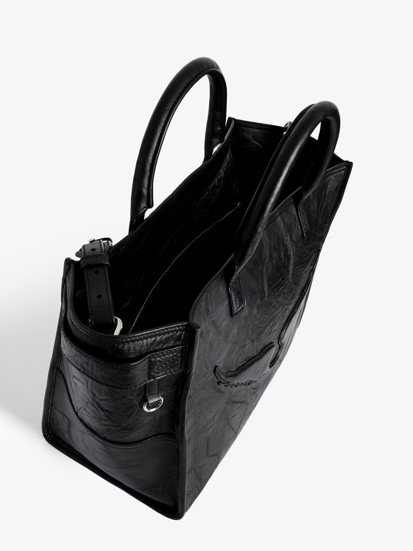 ANGEL TOTE WINGS COW BURNISH