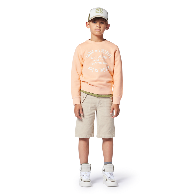 Embroidered Bermuda shorts